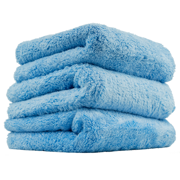 Chemical Guys Happy Ending Edgeless Microfiber Towels, 16" x 16" Blue