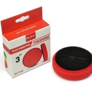 Max Shine Flat Foam Finishing Pad - 3 inch Red
