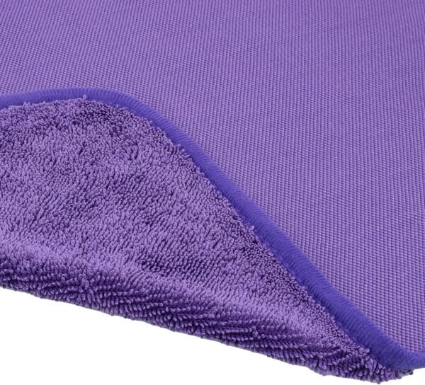 Max Shine Purple Twisted Loop Drying Towel 16" x 16" - 3 Unidades - Imagen 3