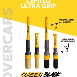Overcars Juego de Brochas Ultra Grip Goma Cerdas Naturales Classic 25 mm