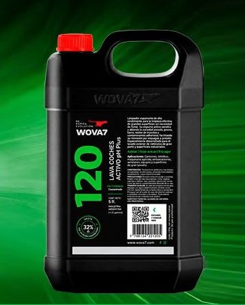 Wova7 120 Lava coches activo PH plus 5Lts